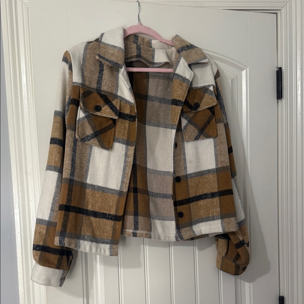 Amazon Checkered Wool-Blend Jacket